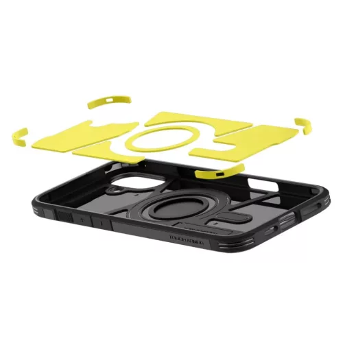  iPhone 16 Fekete Spigen Tough Armor Mag Magsafe tok-8809971231114 8 kép