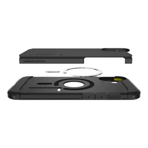  iPhone 16 Fekete Spigen Tough Armor Mag Magsafe tok-8809971231114 9 kép