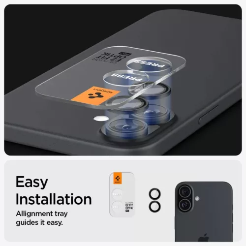 SPIGEN OPTIK PRO GLAS.TR "EZ FIT" KAMERAVÉDŐ 2-DARABOS KÉSZLET IPHO-8809971228633 7 kép