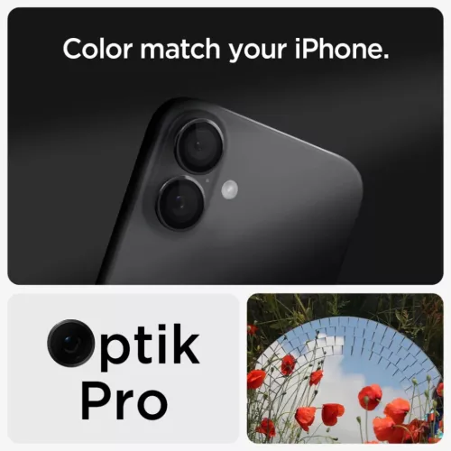 SPIGEN OPTIK PRO GLAS.TR "EZ FIT" KAMERAVÉDŐ 2-DARABOS KÉSZLET IPHO-8809971228633 9 kép