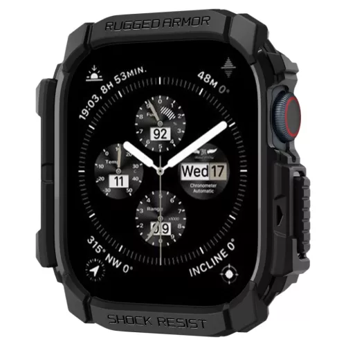  Apple Watch 10/11 (42 mm) Matt Fekete SPIGEN Rugged Armor tok-8809971234313 2 kép
