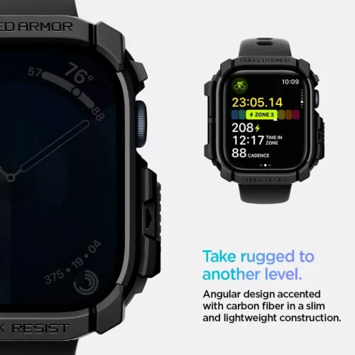  Apple Watch 10/11 (42 mm) Matt Fekete SPIGEN Rugged Armor tok-8809971234313 10 kép