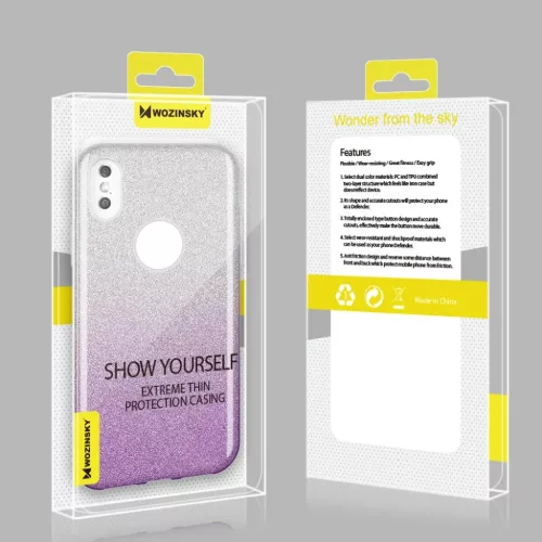 Wozinsky flitteres tok Huawei Y7 2019 / Y7 Prime 2019 fekete-7426825367266 2 kép