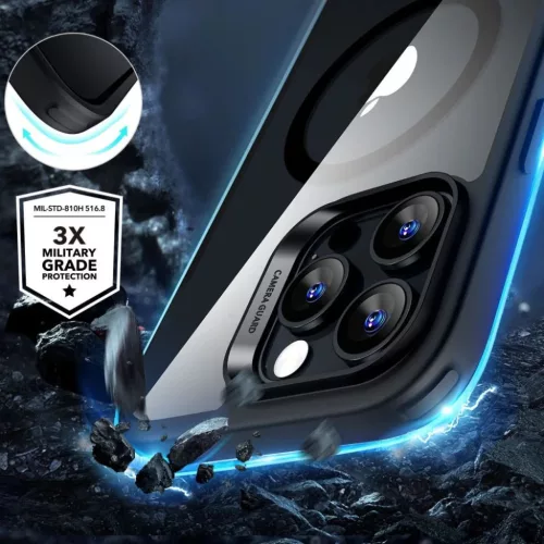  iPhone 16 Pro Max átlátszó/fekete ESR Classic Hybrid HaloLock MagS-4894240243589 2 kép