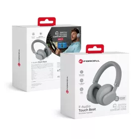    FORCELL F-AUDIO ANC Touch Beat szürke vezeték nélküli fejhallgatók