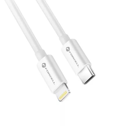 FORCELL F-ENERGY C901 kábel Type C - Lightning MFi PD 3A 30W 1 m feh�-5903396172052 3 kép