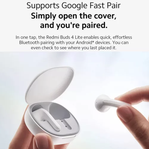 Xiaomi Redmi Buds 4 Lite Vezeték Nélküli Fülhallgató Fekete-6941812721032 5 kép