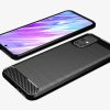 Szénszál mintájú TPU tok Samsung S20 Ultra kék-9111201893207 5 kép