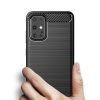 Szénszál mintájú TPU tok Samsung S20 kék-9111201893184 3 kép