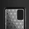 Szénszál mintájú TPU tok Samsung S20 kék-9111201893184 5 kép
