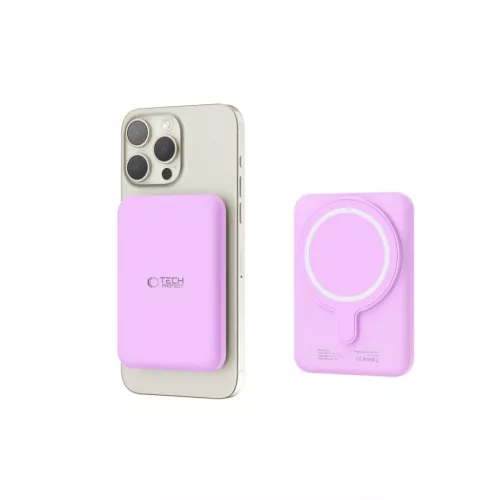 Tech-protect Pb10 Lifemag Magsafe Power Bank 5000mah Lila-5906302310692 5 kép