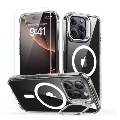 Esr Classic Hybrid Kickstand Halolock Magsafe & Edzett üveg Iphone 16-4894240243725 1 kép