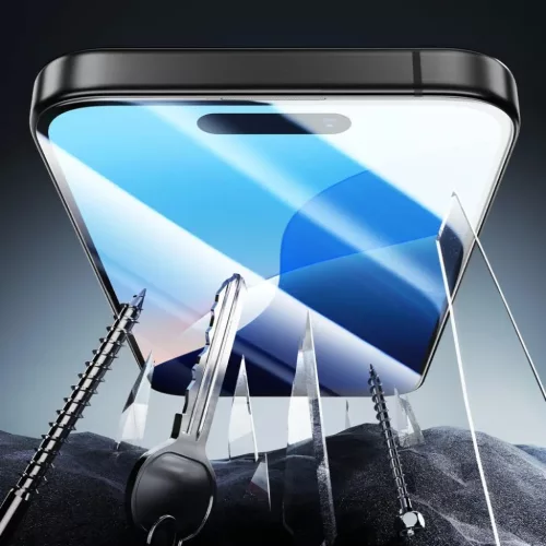  iPhone 16 Pro fekete ESR Armorite edzett üvegfólia-4894240236055 3 kép