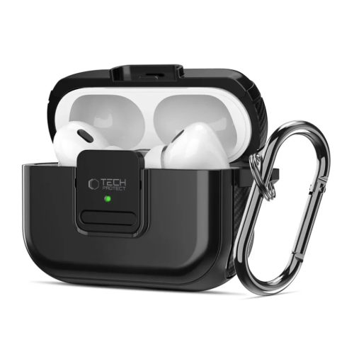 Tech-protect Defender Hook Magsafe Apple Airpods Pro 1 / 2 Fekete-5906302376285 1 kép
