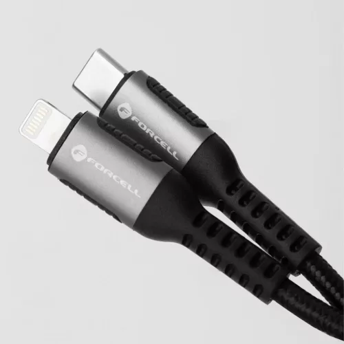 FORCELL F-ENERGY C259 kábel Type C - Lightning PD 3A 27W Cafule 1,2 m-5903396298226 9 kép