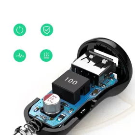 Ugreen 2x USB 24W 4,8A autós töltő fekete (50875)-6957303858750 2 kép