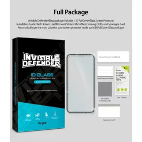iPhone X/ XS / 11 Pro kijelzővédő üvególia fekete Ringke ID Diamo-8809659046597 2 kép
