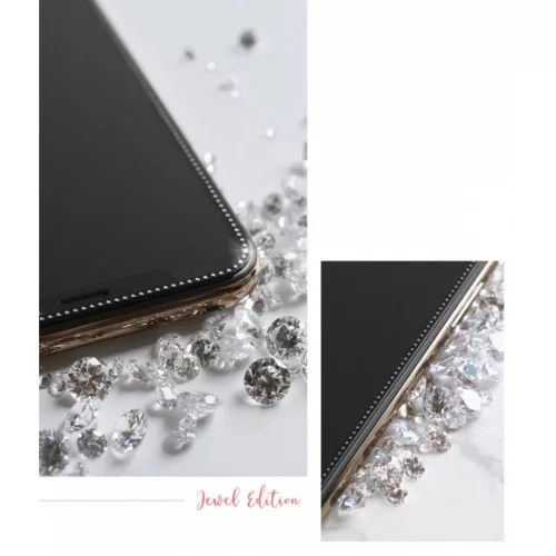 iPhone X/ XS / 11 Pro kijelzővédő üvególia fekete Ringke ID Diamo-8809659046597 9 kép