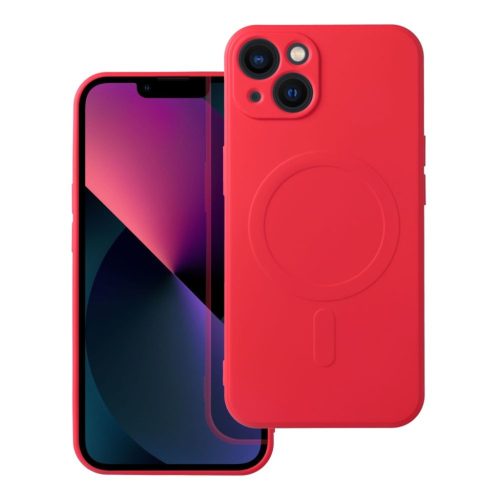 SILICONE MAG COVER tok MagSafe kompatibilis IPHONE 13-hoz piros-5903396162558 13 kép