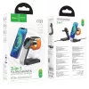 HOCO vezeték nélküli töltő 3 az 1-ben kompatibilis MagSafe 15W CQ-6942007602334 4 kép