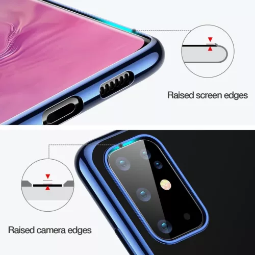 ESR Essential áttetsző tok Samsung S20 Plus kék színű kerettel-4894240106686 5 kép