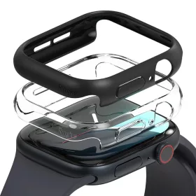 RINGKE SLIM 2-PACK APPLE WATCH 10/11 (46 MM) ÁTLÁTSZÓ & MATT FEKETE-8800274964020 1 kép