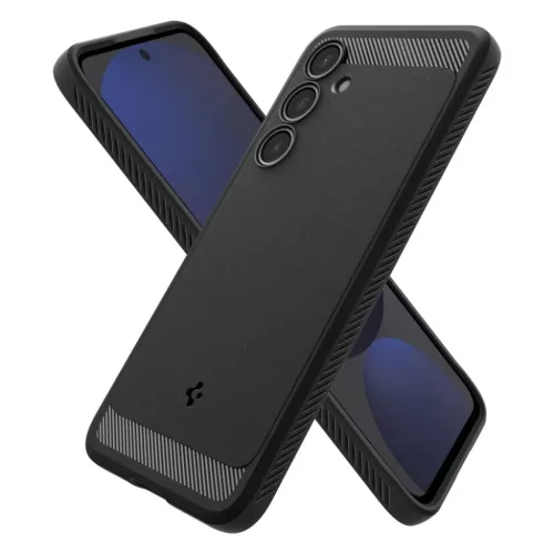  Galaxy S24 Fe Matt Fekete Spigen Rugged Armor Tok-8809971234559 7 kép