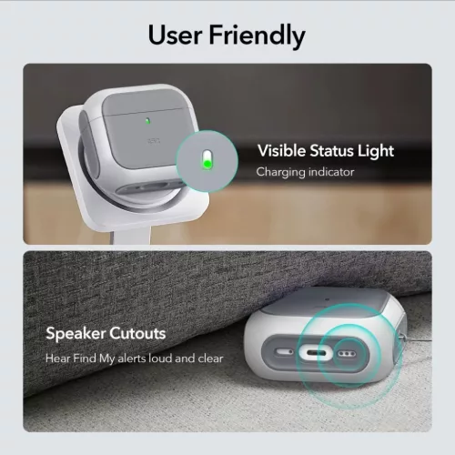  ESR Orbit Halolock MagSafe Apple AirPods 4 fehér tok-4894240217603 7 kép