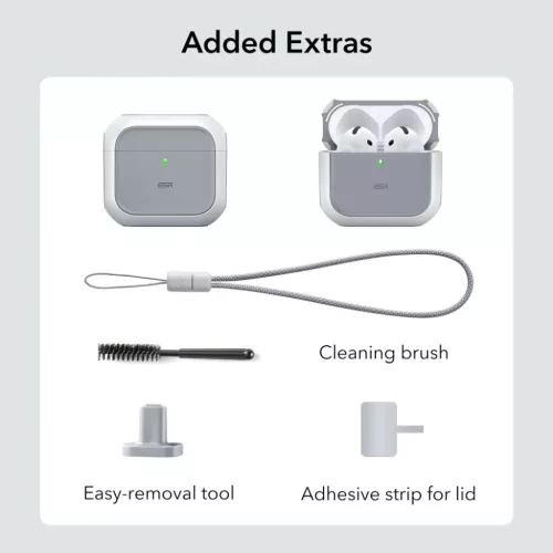  ESR Orbit Halolock MagSafe Apple AirPods 4 fehér tok-4894240217603 8 kép