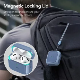 APPLE Airpods 4 ESR ORBIT HALOLOCK MAGSAFE KÉK TOK-4894240228920 2 kép