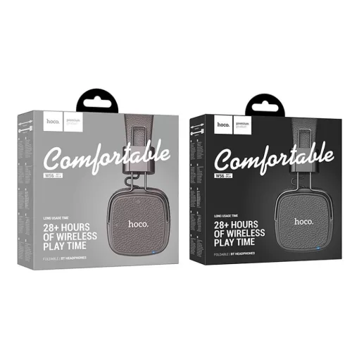 HOCO vezeték nélküli Bluetooth fejhallgató W56 barna-6942007633338 4 kép