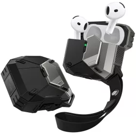  Apple AirPods 4 fekete SUPCASE MATRIX tok-843439155497 1 kép