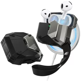  Apple AirPods 4 fekete SUPCASE MATRIX tok-843439155497 2 kép