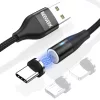 BeeGeek AM60 USB kábel 1M 3A 18W QC 3.0 gyorstöltés USB-C, Type-C m- 1 kép