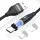 BeeGeek AM60 USB kábel 1M 3A 18W QC 3.0 gyorstöltés USB-C, Type-C m- 1 kép