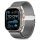 TECH-PROTECT MILANO APPLE WATCH 6 / 7 / 8 / 9 / 10 / SE / ULTRA 1 / 2 (44 / 45 / 46 / 49 MM) ezüst szíj