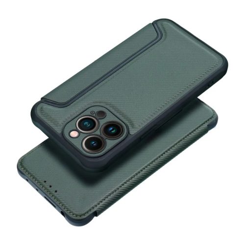 RAZOR fliptok IPHONE 16 sötétzöld tok-5903396313929 1 kép