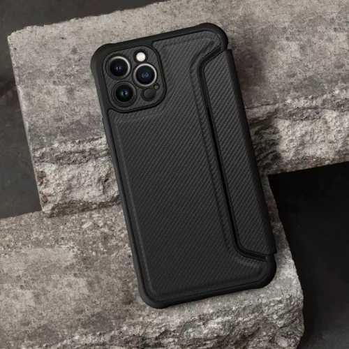 RAZOR fliptok az iPhone 16 Pro Max-hoz fekete tok-5903396313974 5 kép