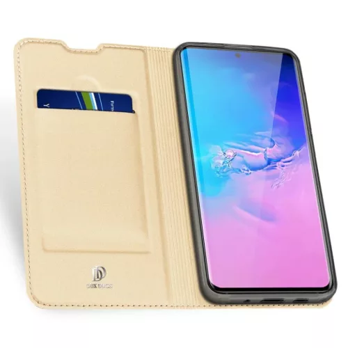 Dux Ducis Skin Pro fliptok Samsung Galaxy S20 Ultra arany színben-6934913068519 3 kép