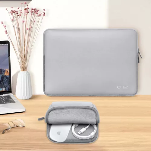 TECH-PROTECT NEOSLIM laptoptáska 13-14 CRAYON SZÜRKE-5906302374892 6 kép