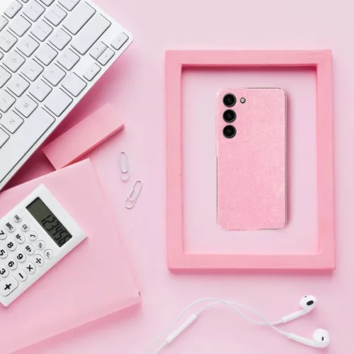 CLEAR CASE 2 mm BLINK Samsung Galaxy A35 5G tok pink-5903396271946 1 kép