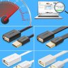Ugreen USB apa - USB anya kábelhosszabbító 1m fekete (10314)-6957303813148 4 kép