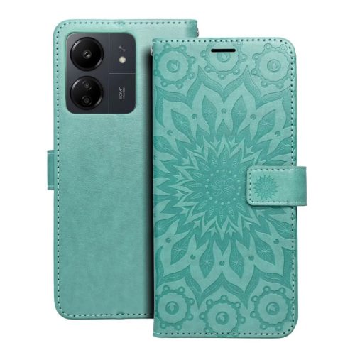 MEZZO fliptok XIAOMI Redmi 13C / POCO C65 mandala zöld tok-5903396256370 1 kép