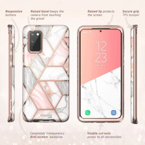 Samsung Galaxy S20 Supcase Cosmo márványmintás tok-843439128880 6 kép