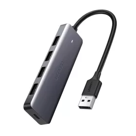   Ugreen USB HUB elosztó adapter 4x USB-A 3.2 Gen + micro USB szürke (CM219 50985)