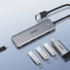 Ugreen USB HUB elosztó adapter 4x USB-A 3.2 Gen + micro USB szürke (-6957303804375 3 kép