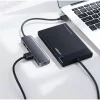 Ugreen USB HUB elosztó adapter 4x USB-A 3.2 Gen + micro USB szürke (-6957303804375 4 kép