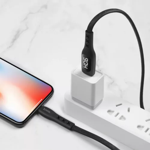 HOCO S6 Selected Sentinel töltő és adatkábel Micro USB fekete-6931474709738 4 kép
