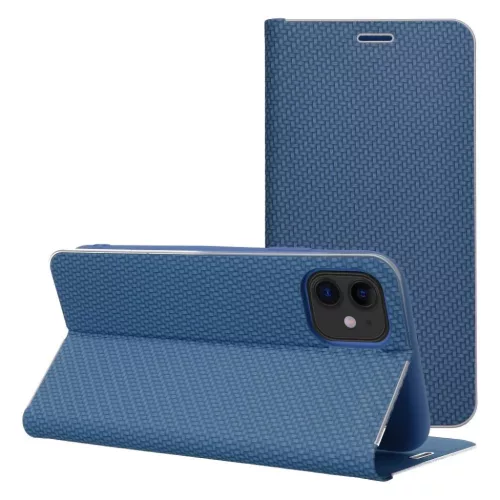 LUNA fliptok Carbon iPhone 7/8/SE 2020/SE 2022 kék tok-5903396040276 5 kép