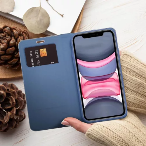 LUNA fliptok Carbon iPhone 7/8/SE 2020/SE 2022 kék tok-5903396040276 8 kép